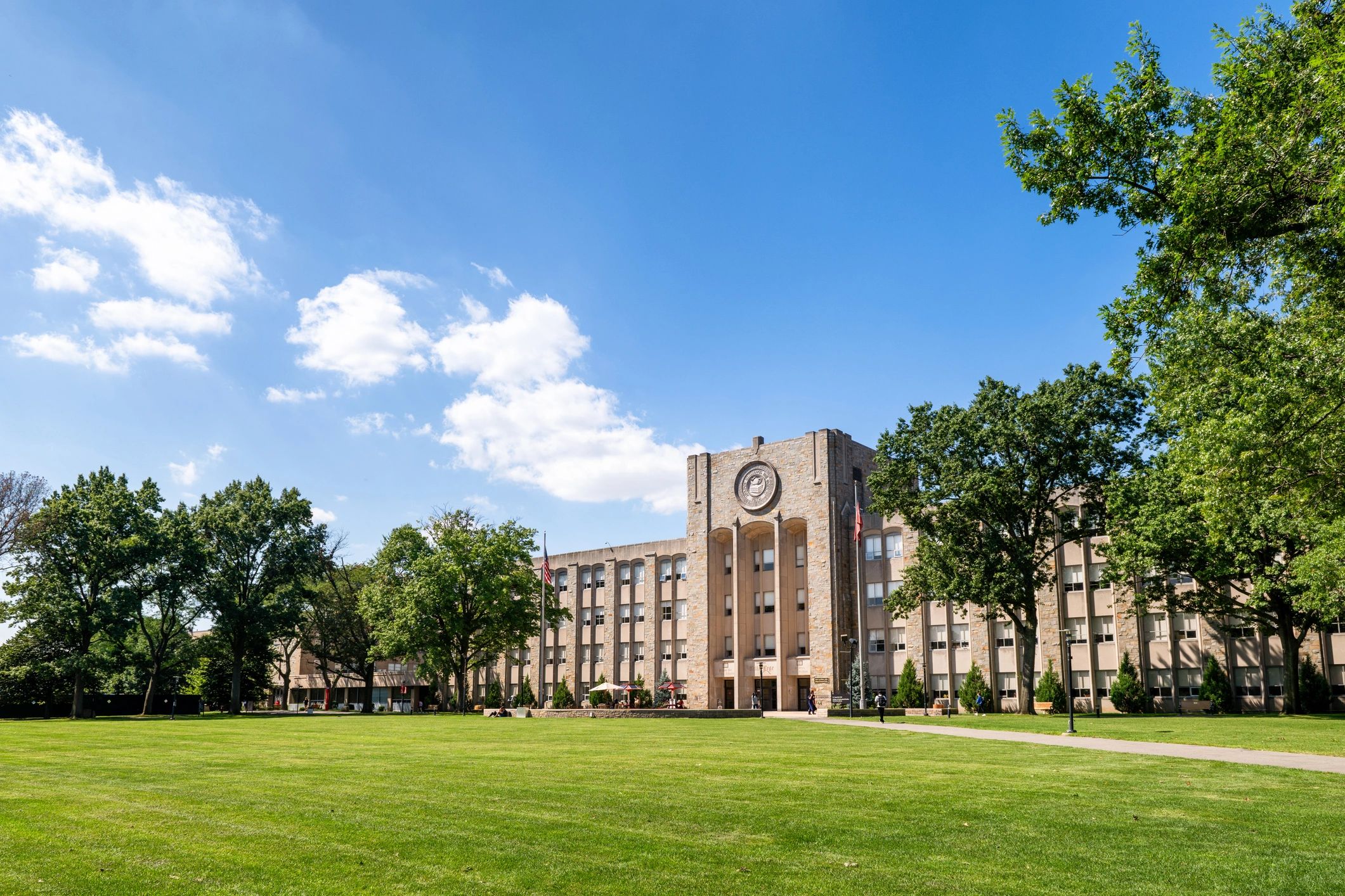 College campus buildings