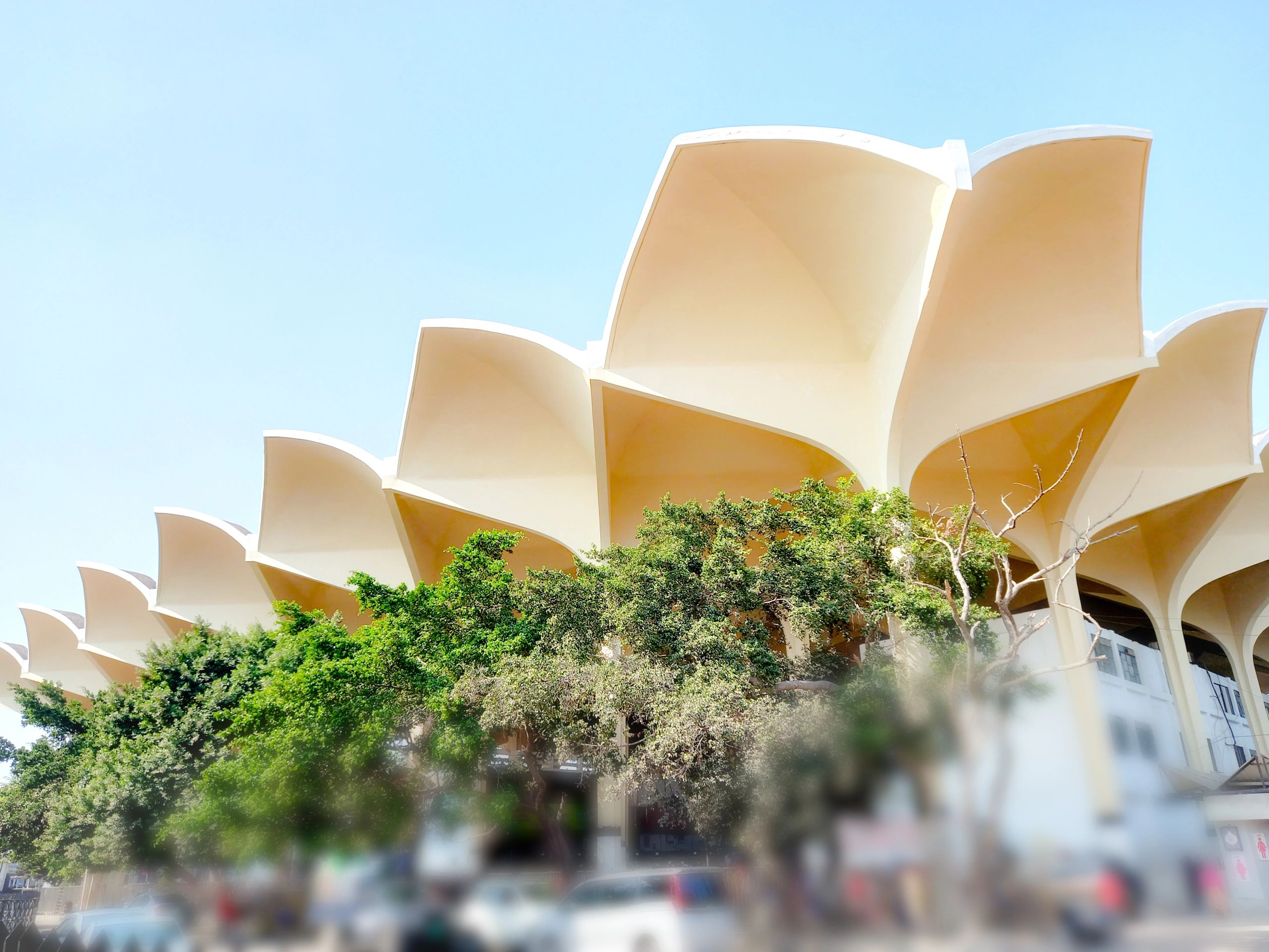 Modern university campus building exterior