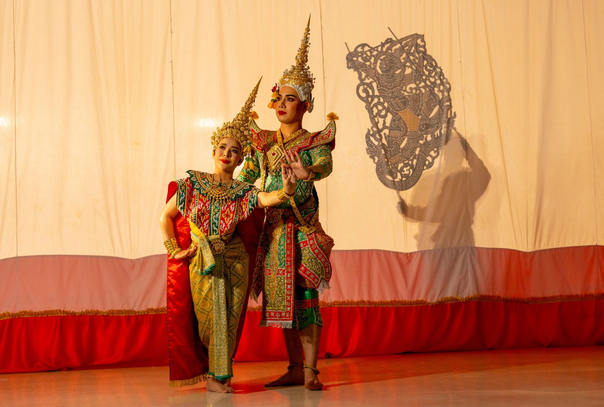 Stage performance during a campus cultural program